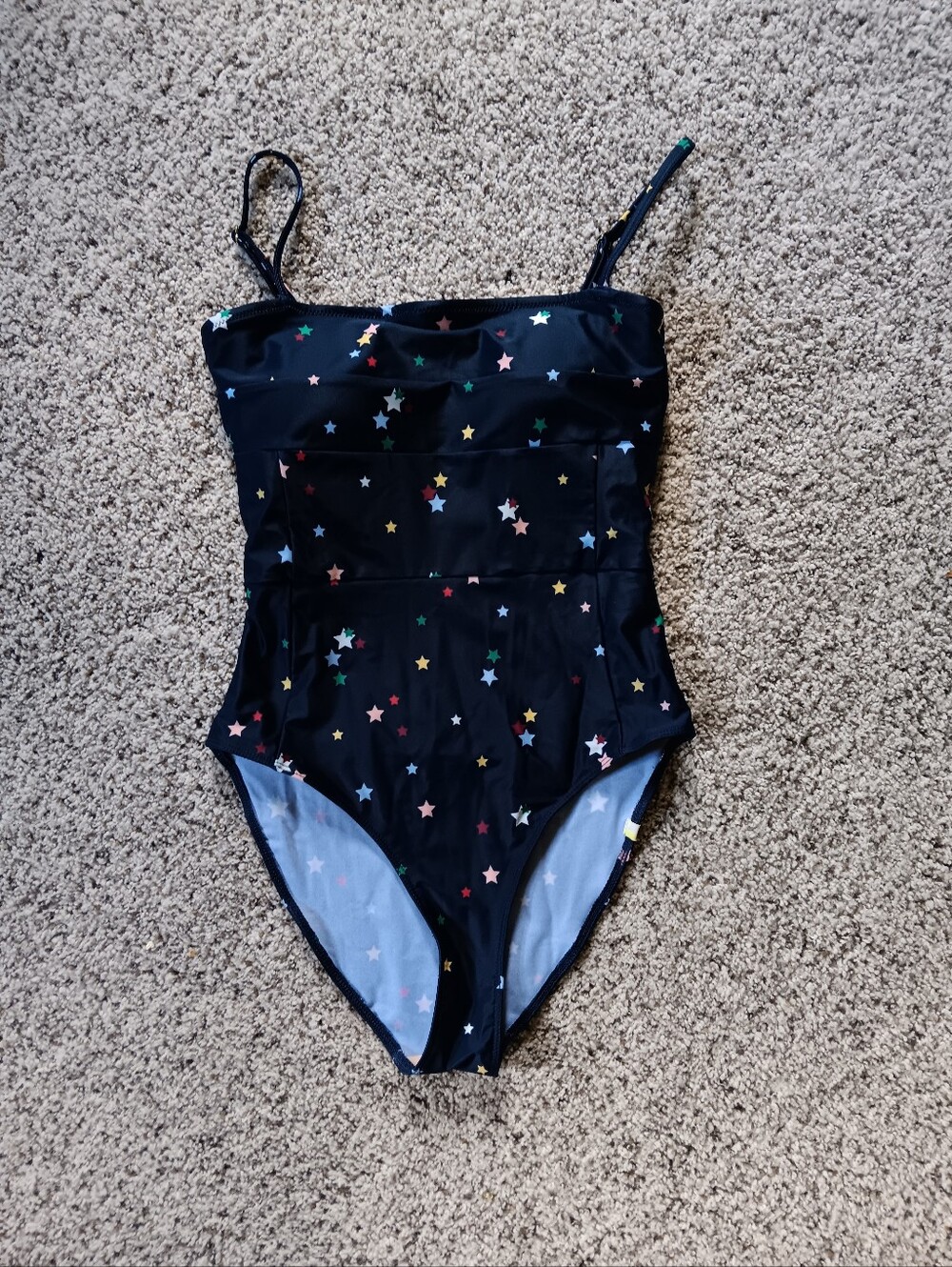 Summersalt Oasis Navy Blue Star Pattern One Piece Swimsuit Size 4 Small